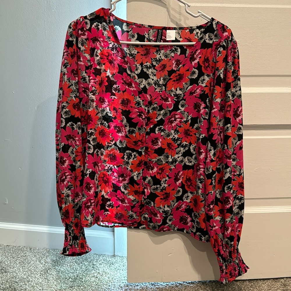 H&M Divided Button-Down Blouse